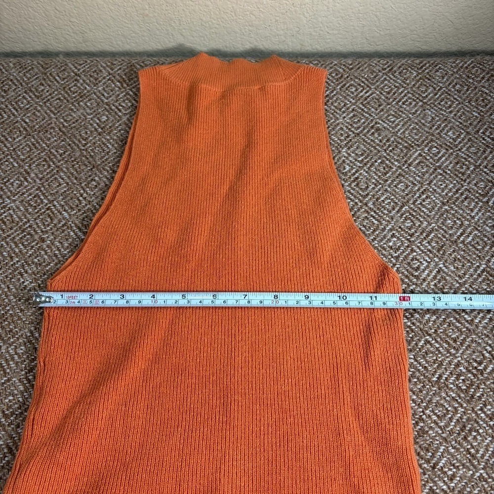 FRAME Womens sleeveless Ribbed Knit Top Sz XS Boho Luxury - Picture 8 of 9